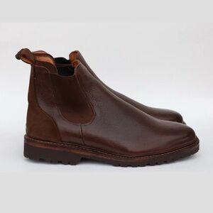 Allen Edmonds Discovery Chelsea Boots Dark Brown Leather Mens Size 10 3985